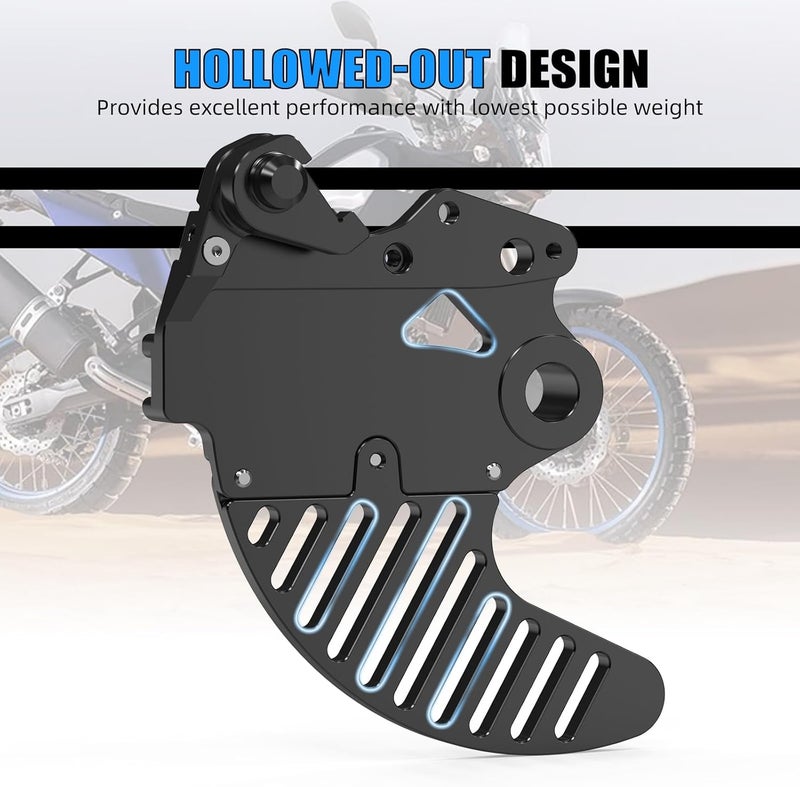 NICECNC Black Rear Brake Disc Guard Protector Compatible with Yamaha Tenere 700 /XTZ700 2019 2020 2021 2022 2023 2024, 6061-T6 Aluminum, Anodization, CNC, Tenere 700 Accessories - Image 3